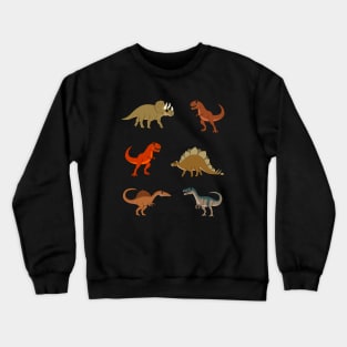 Different Types Of Dinosaurs Crewneck Sweatshirt